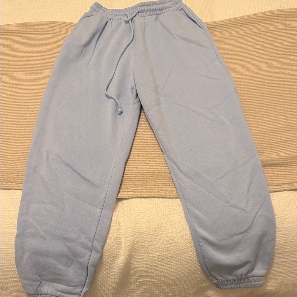 Zara Light Blue Jogger Pants